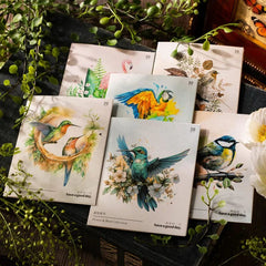 KUMA Stationery & Crafts  Avian Artistry Watercolor Stickers