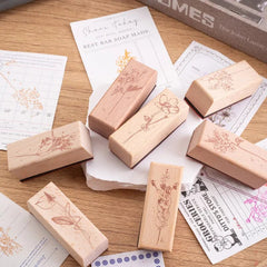 KUMA Stationery & Crafts  Botanical Floral Stamp