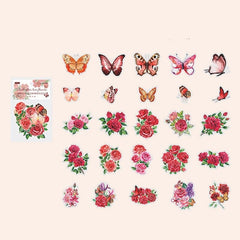 KUMA Stationery & Crafts  F Butterfly Love Sticker 50pcs Set