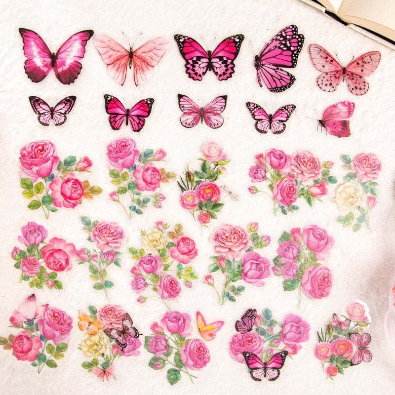 KUMA Stationery & Crafts  Butterfly Love Sticker 50pcs Set