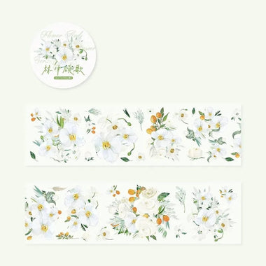 KUMA Stationery & Crafts  C Cute Transparent Floral Washi Tape