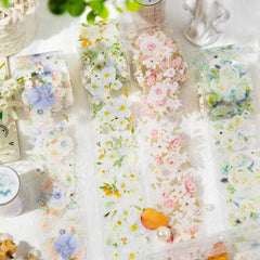 KUMA Stationery & Crafts  Cute Transparent Floral Washi Tape