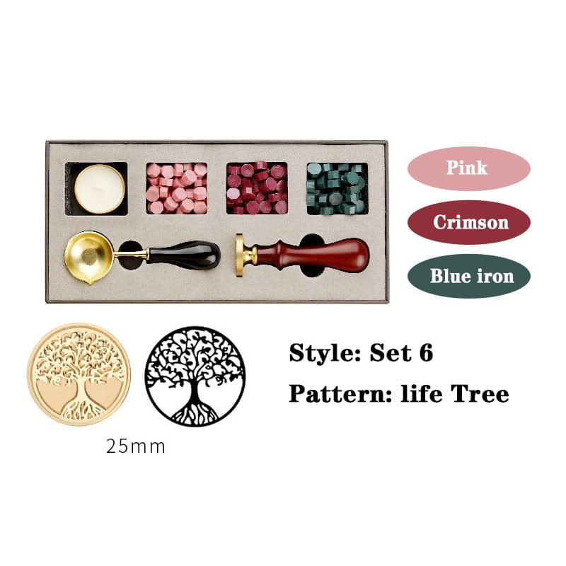 KUMA Stationery & Crafts  Pattern: Life Tree DIY Beginner Wax Stamp Kit