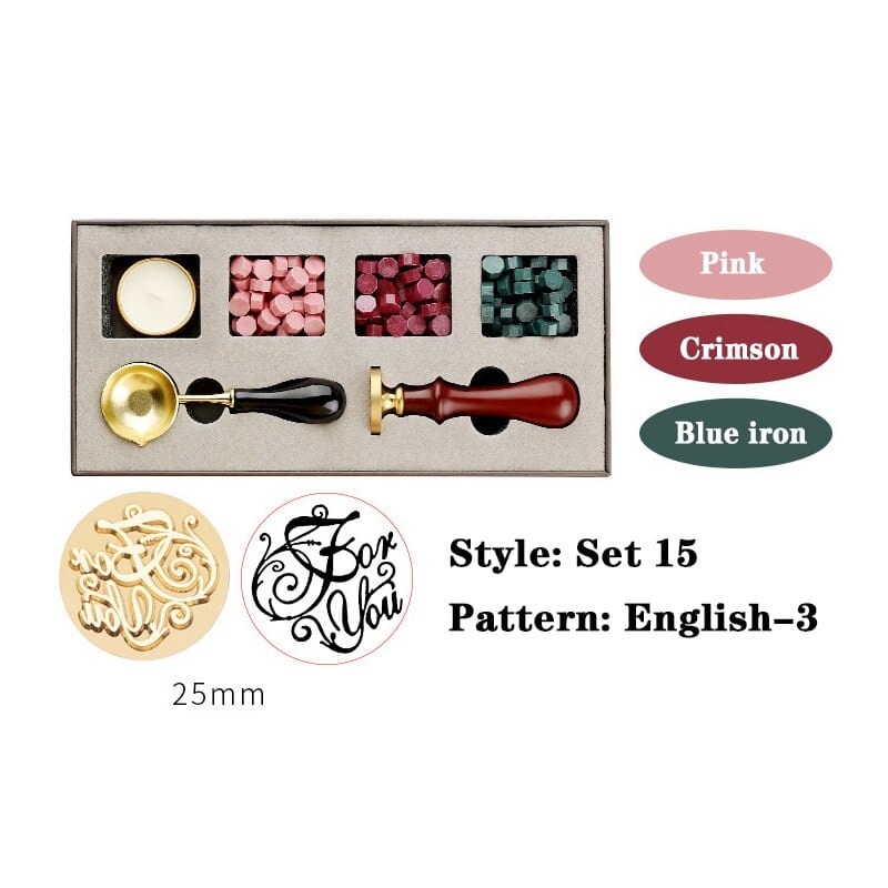 KUMA Stationery & Crafts  Pattern: English-3 For You DIY Beginner Wax Stamp Kit