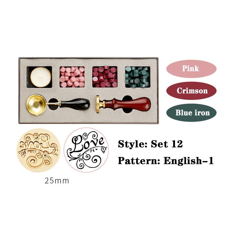 KUMA Stationery & Crafts  Pattern: English-1 Love DIY Beginner Wax Stamp Kit