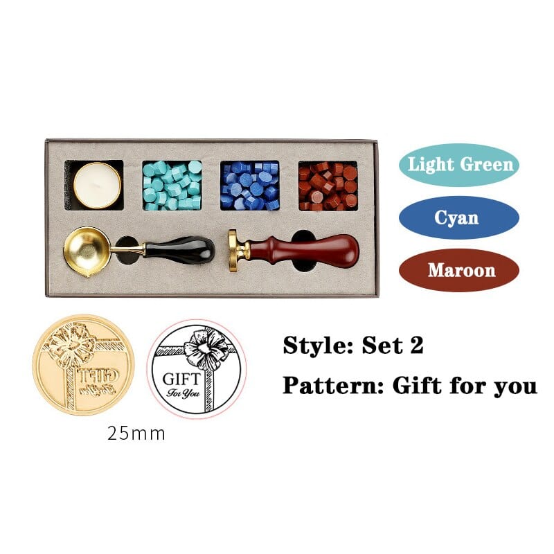 KUMA Stationery & Crafts  Pattern: Gift for you DIY Beginner Wax Stamp Kit
