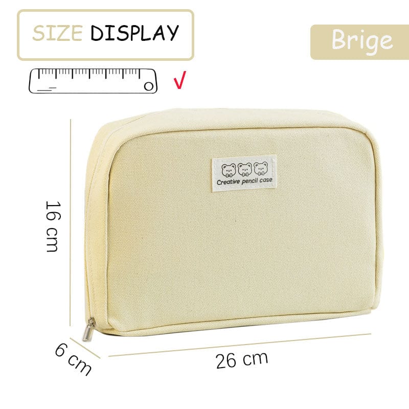 KUMA Stationery & Crafts  Light Yellow FlipBook Mega Pencil Case 📖✏️🎒