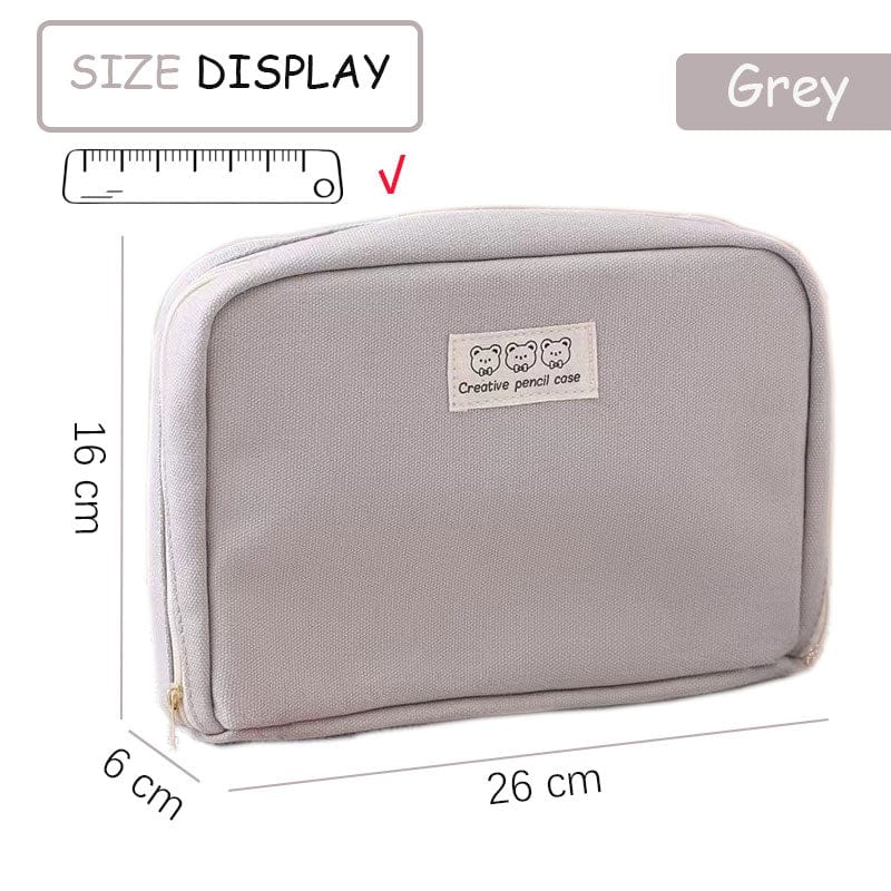 KUMA Stationery & Crafts  Dark Grey FlipBook Mega Pencil Case 📖✏️🎒