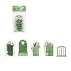 KUMA Stationery & Crafts  B Floral Door Stickers 15pcs Set