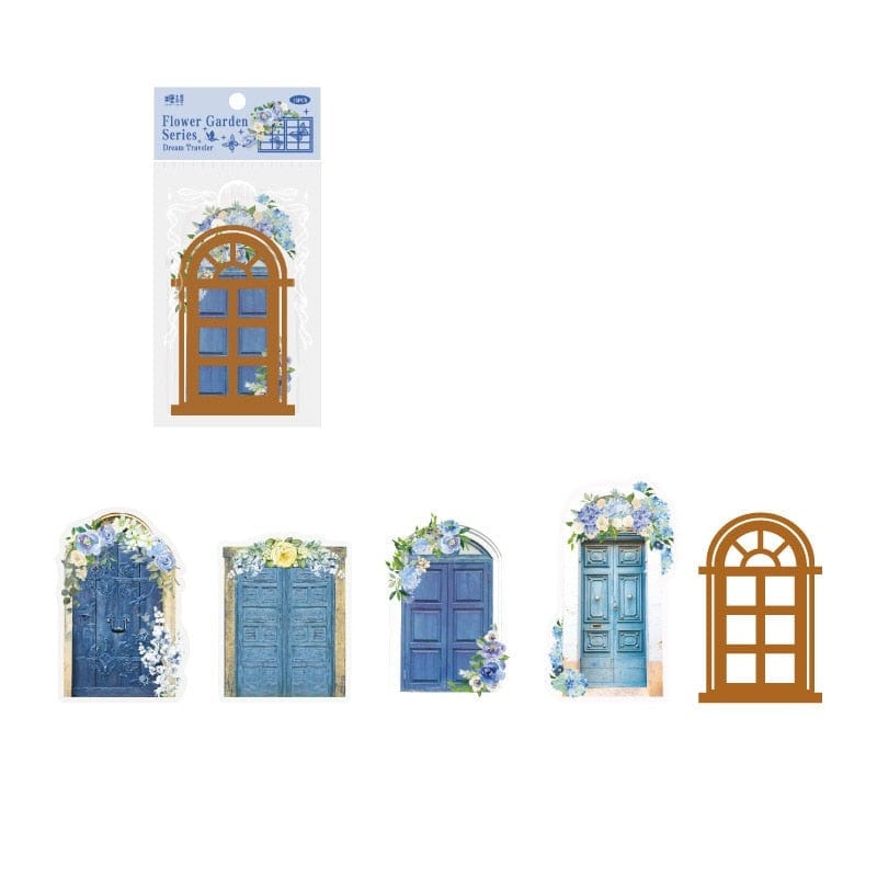 KUMA Stationery & Crafts  A Floral Door Stickers 15pcs Set