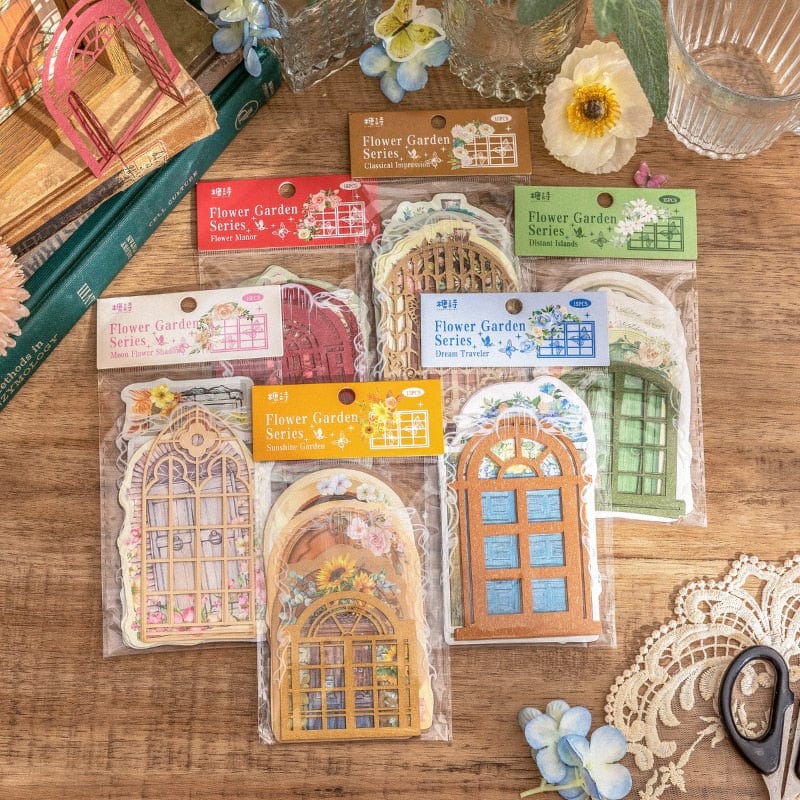 KUMA Stationery & Crafts  Floral Door Stickers 15pcs Set