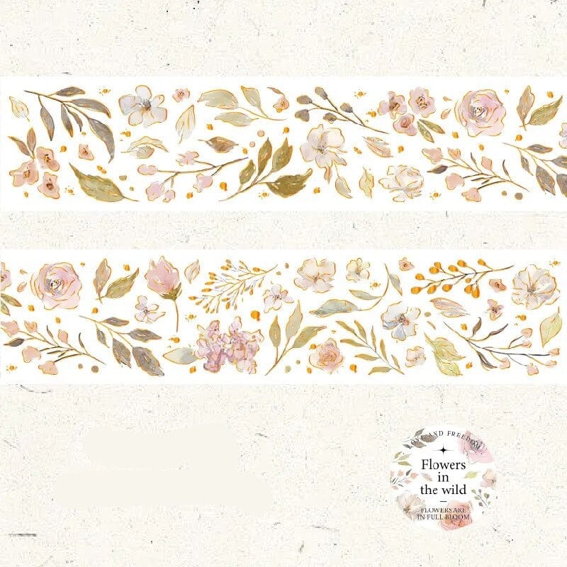 KUMA Stationery & Crafts  A Gilded Florals Washi Tape