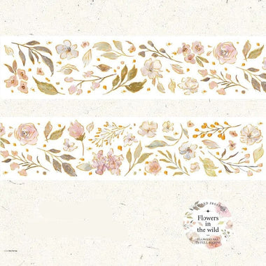 KUMA Stationery & Crafts  A Gilded Florals Washi Tape