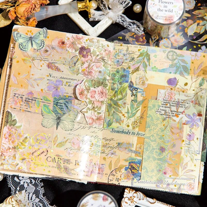 KUMA Stationery & Crafts  Gilded Florals Washi Tape