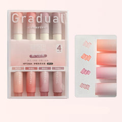 KUMA Stationery & Crafts  Peachy Pinks Gradual Ombre Highlighter Pens: Choose Your Spectrum