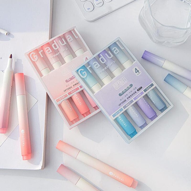 KUMA Stationery & Crafts  Gradual Ombre Highlighter Pens: Choose Your Spectrum