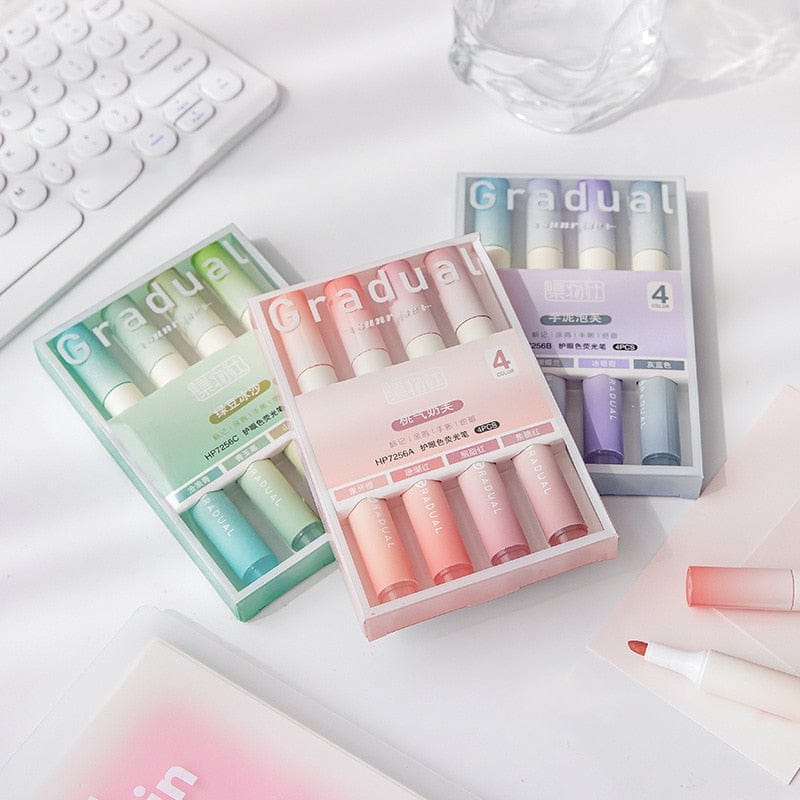 KUMA Stationery & Crafts  Gradual Ombre Highlighter Pens: Choose Your Spectrum