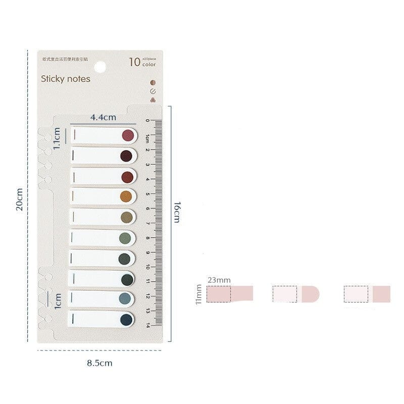 KUMA Stationery & Crafts  C Index Sticky Notes with Ruler (200pcs)
