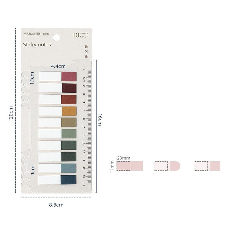 KUMA Stationery & Crafts  A Index Sticky Notes with Ruler (200pcs)