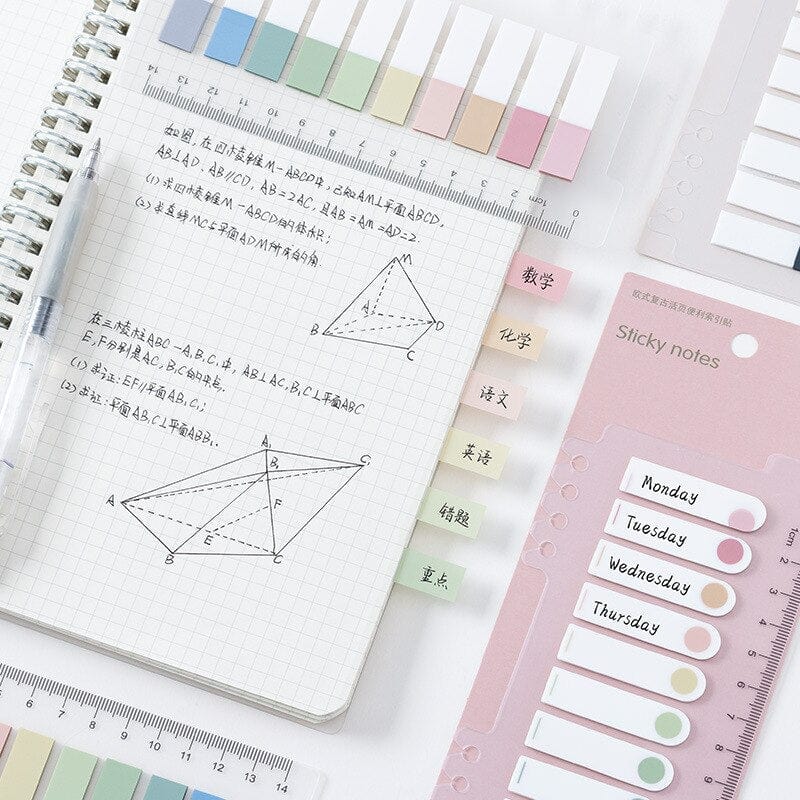 KUMA Stationery & Crafts  Index Sticky Notes with Ruler (200pcs)