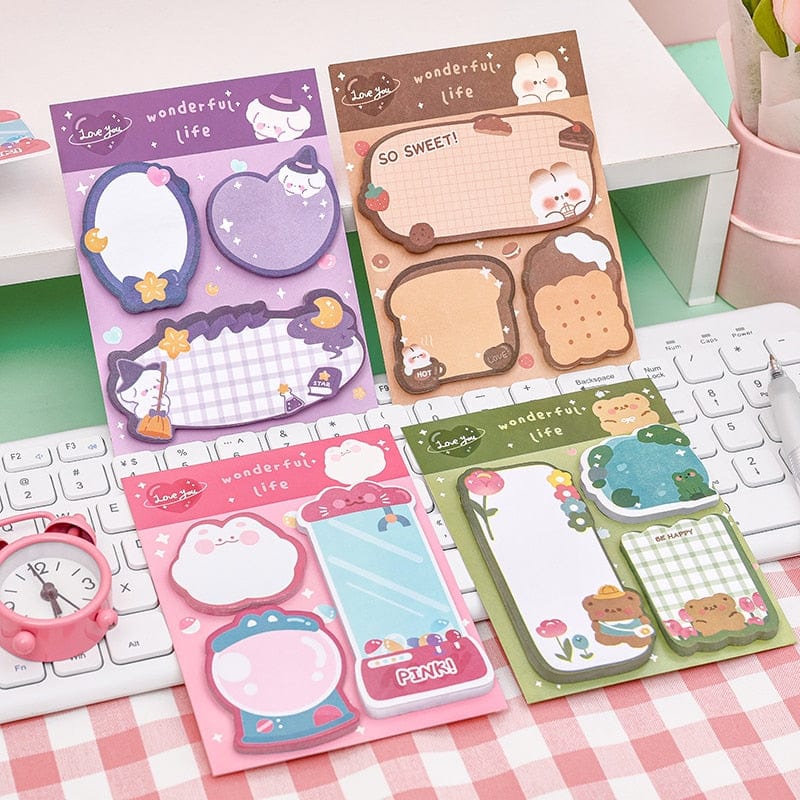 KUMA Stationery & Crafts  Kawaii Animals Sticky Note Set