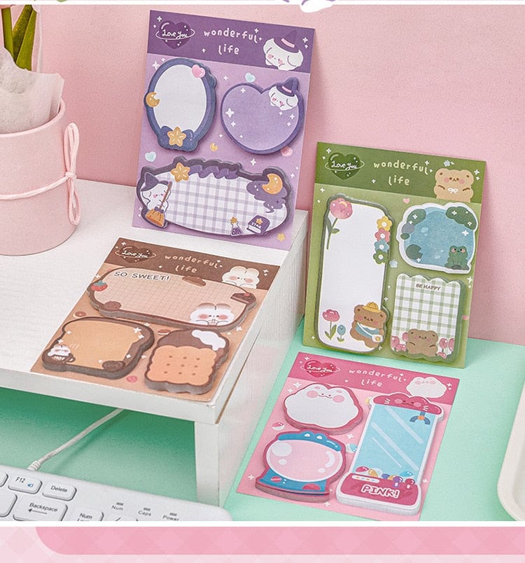 KUMA Stationery & Crafts  Kawaii Animals Sticky Note Set