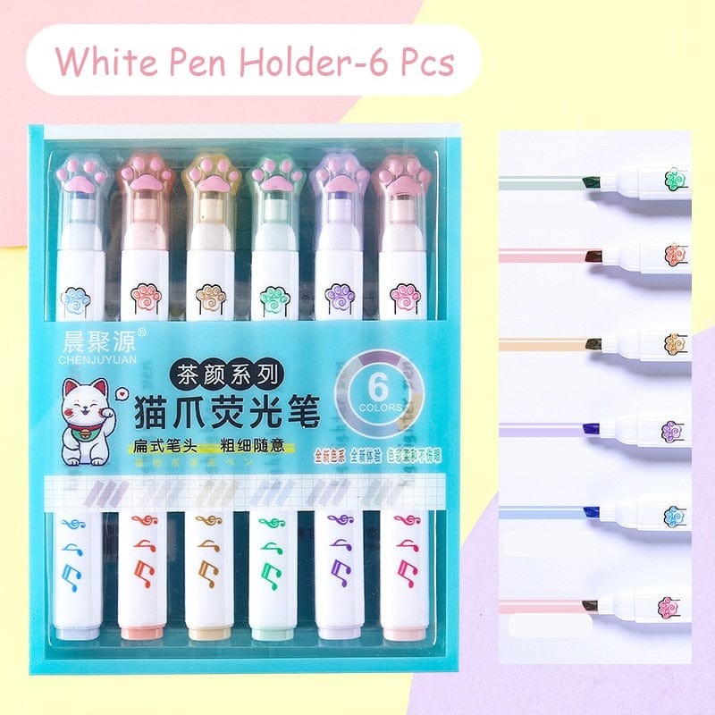 KUMA Stationery & Crafts  Highlighter-B Kawaii Cats Claw Highlighter Set