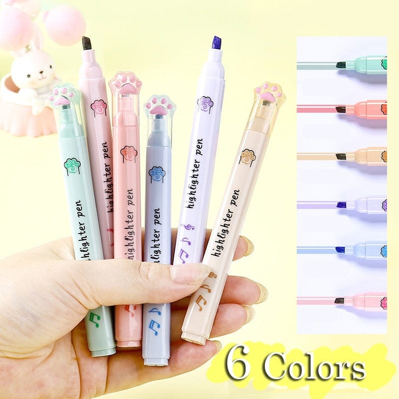 KUMA Stationery & Crafts  Kawaii Cats Claw Highlighter Set