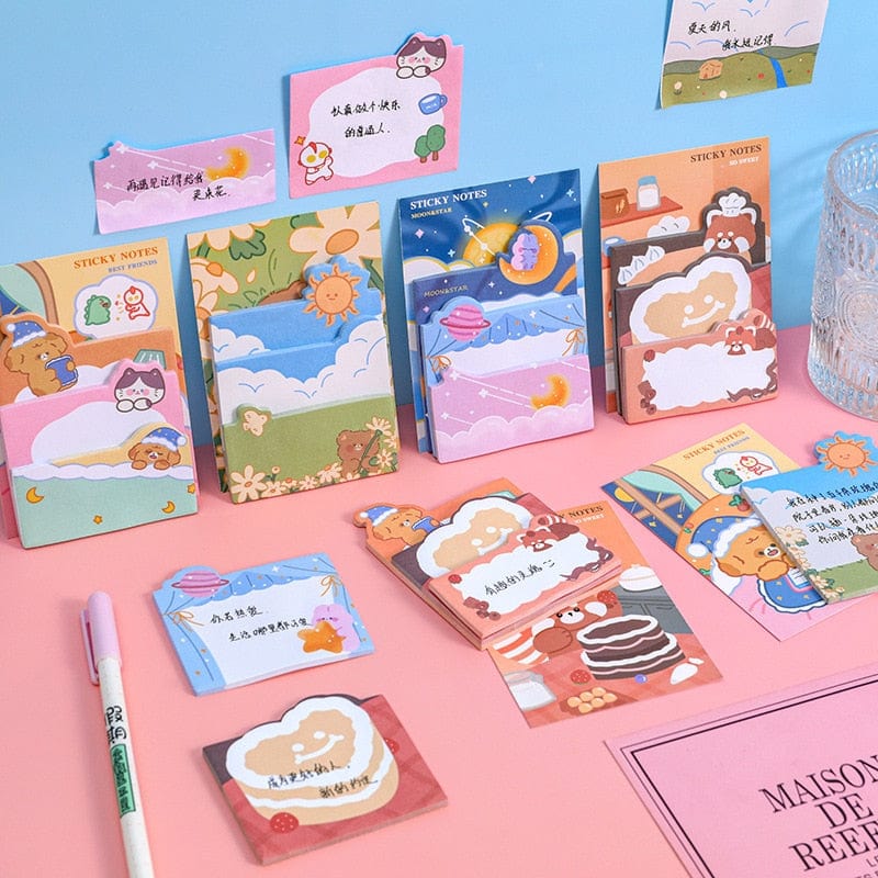 KUMA Stationery & Crafts  Kawaii Memo Pads; 4 designs to choose from