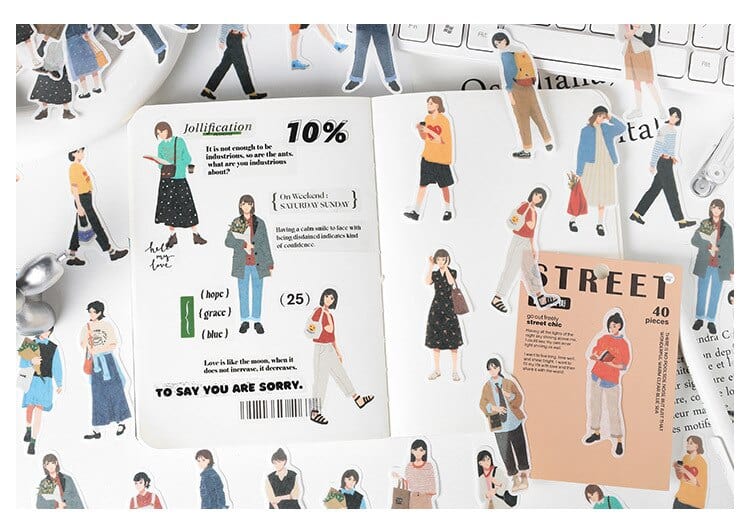 KUMA Stationery & Crafts  Korean Street Fashion Scrapbooking Stickers