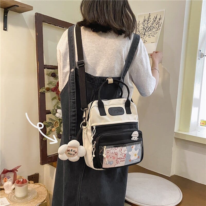 KUMA Stationery & Crafts  Korean Style Kawaii Backpack/Shoulder Bag (with accessories)