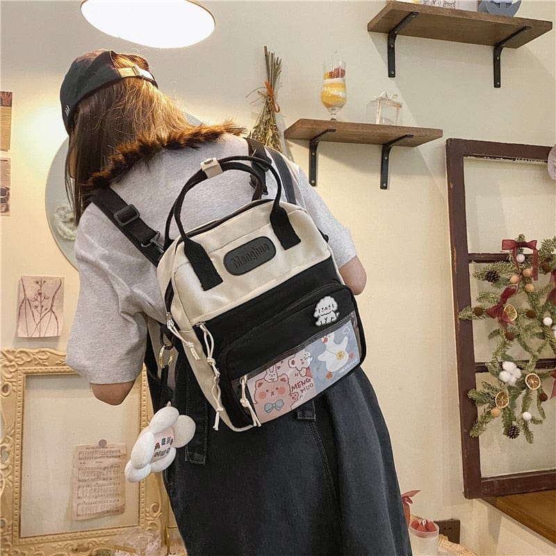 KUMA Stationery & Crafts  Korean Style Kawaii Backpack/Shoulder Bag (with accessories)
