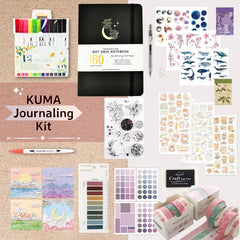 KUMA Stationery & Crafts  Enchanted Moon 🌟 KUMA Journaling Kit 🌟choose your journal! 40% off + free shipping - NEW Luna Notebooks added!