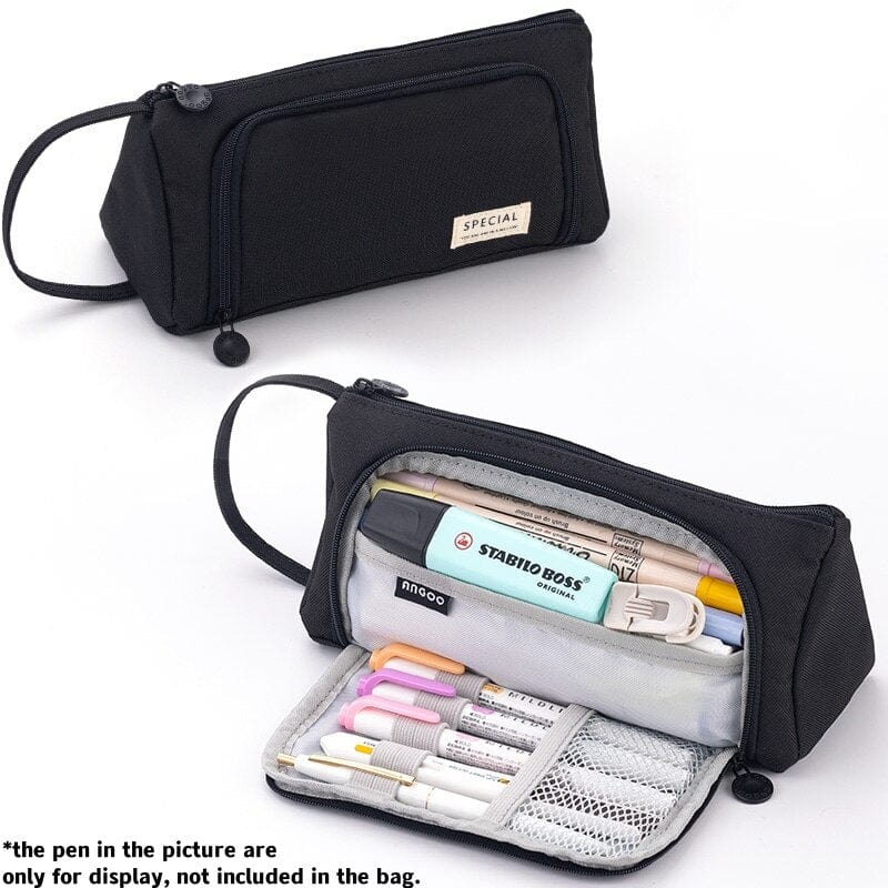 KUMA Stationery & Crafts  Black New 2023 Pencil Case Large Capacity: 7 colors to choose from