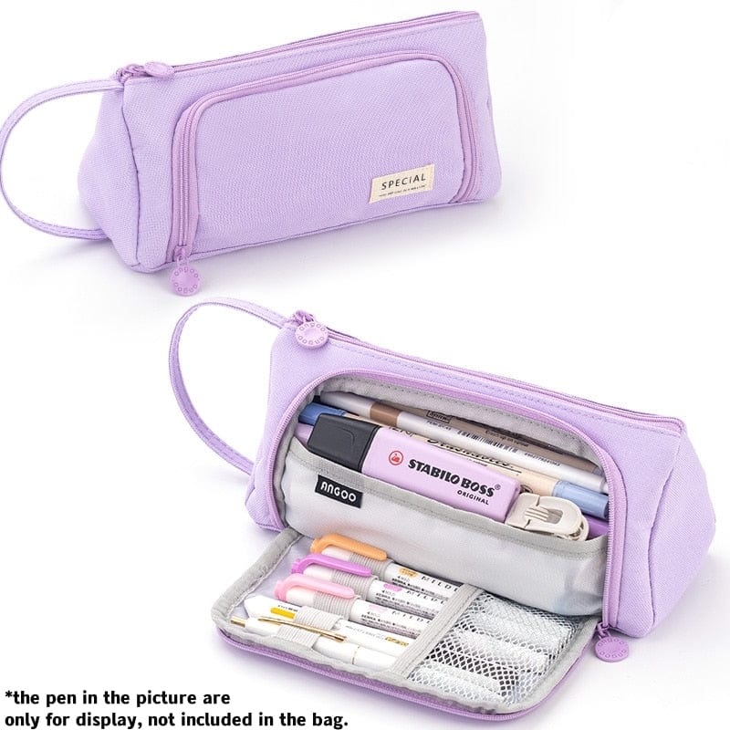 KUMA Stationery & Crafts  Purple New 2023 Pencil Case Large Capacity: 7 colors to choose from