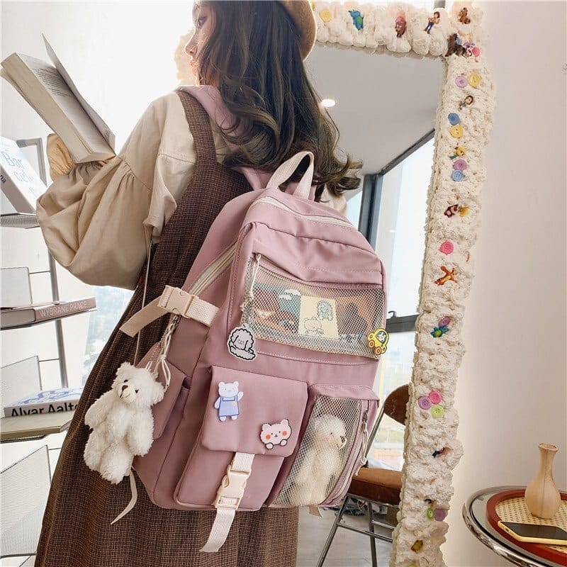 KUMA Stationery & Crafts  NEW Kawaii Large Capacity Backpack with Accessories Included 🎒