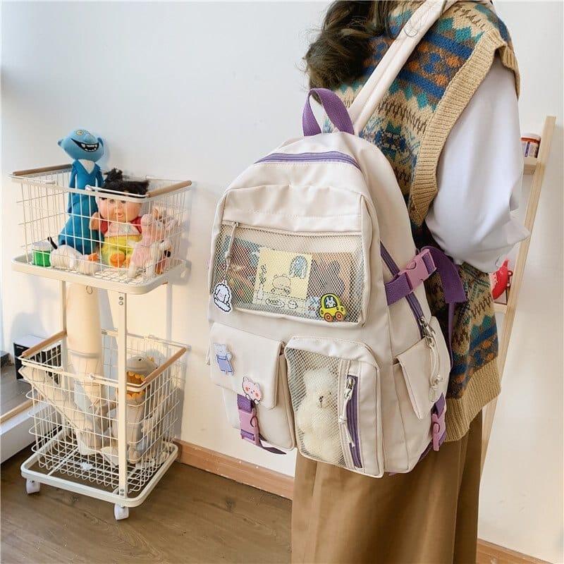 KUMA Stationery & Crafts  NEW Kawaii Large Capacity Backpack with Accessories Included 🎒