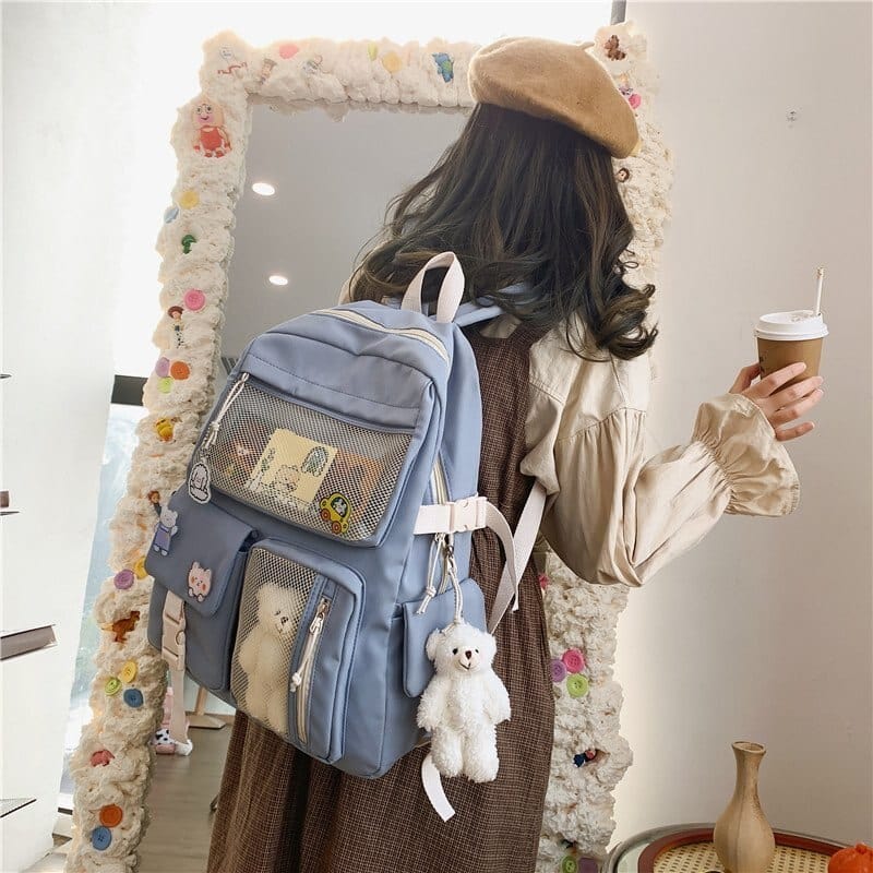 KUMA Stationery & Crafts  NEW Kawaii Large Capacity Backpack with Accessories Included 🎒