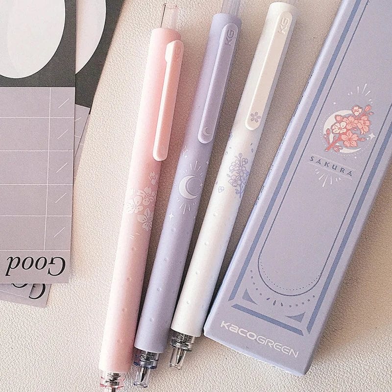 KUMA Stationery & Crafts  3pcs New Sakura Gel Pens 2024 🌸