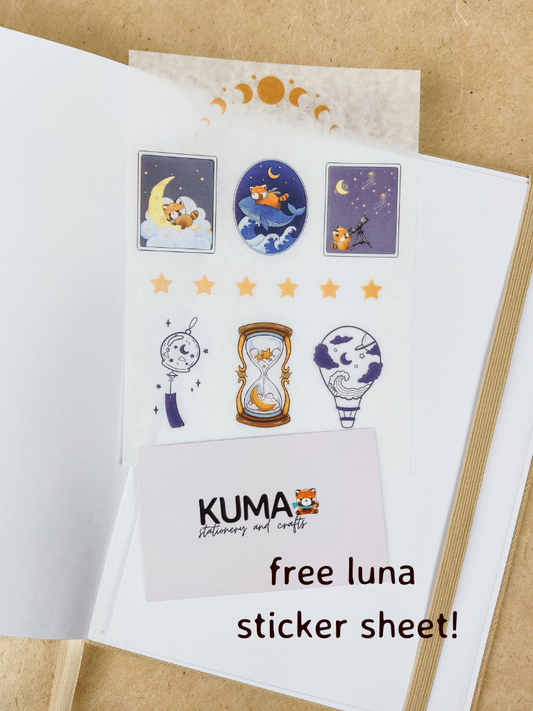 KUMA Stationery & Crafts Notebooks & Notepads A5 Luna 'Ukiyo 浮世' Limited Edition Bullet Journal 🌙