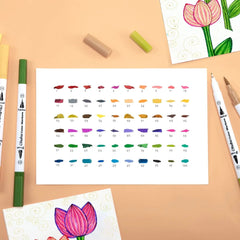 KUMA Stationery & Crafts  Maui 100 Colors Ohuhu Dual Tip Art Markers; 100pc Box Set