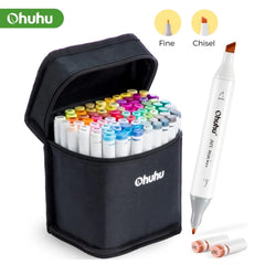 KUMA Stationery & Crafts  Ohuhu Oahu Marker Pen Set Alcohol Art Markers Dual Brush