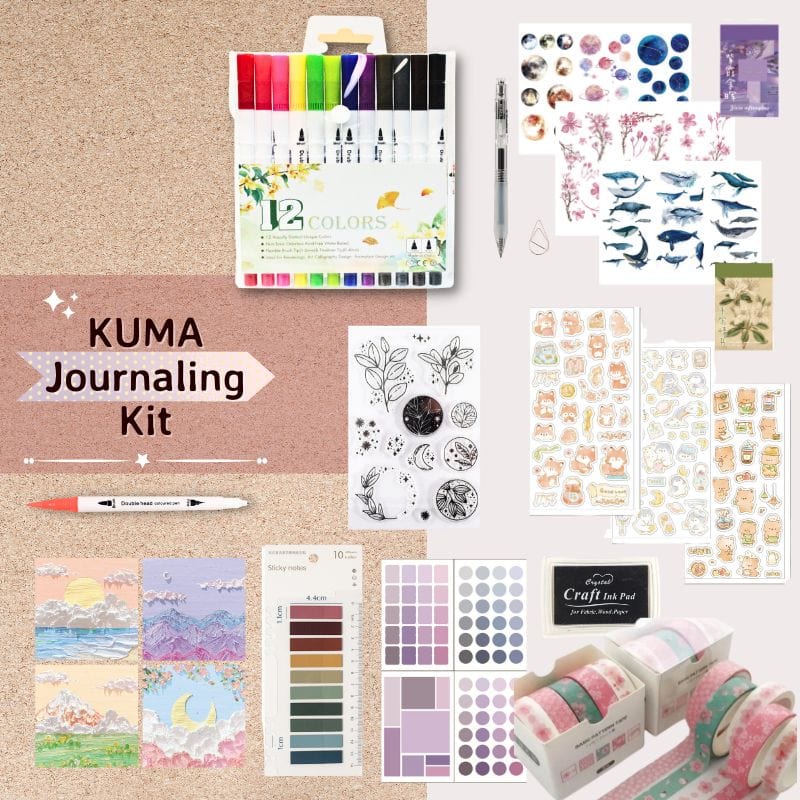 KUMA Stationery & Crafts Planers 🌟 KUMA Journaling Kit w/o journal🌟40% off + free shipping