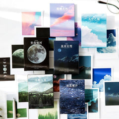 KUMA Stationery & Crafts  Stationery 30 pcs/box Romantic landscape series stickers