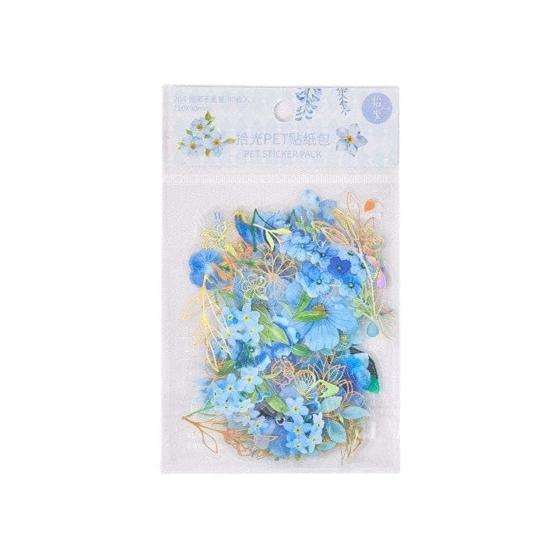 KUMA Stationery & Crafts  Stationery 40pcs Flower Collection Sticker Packs