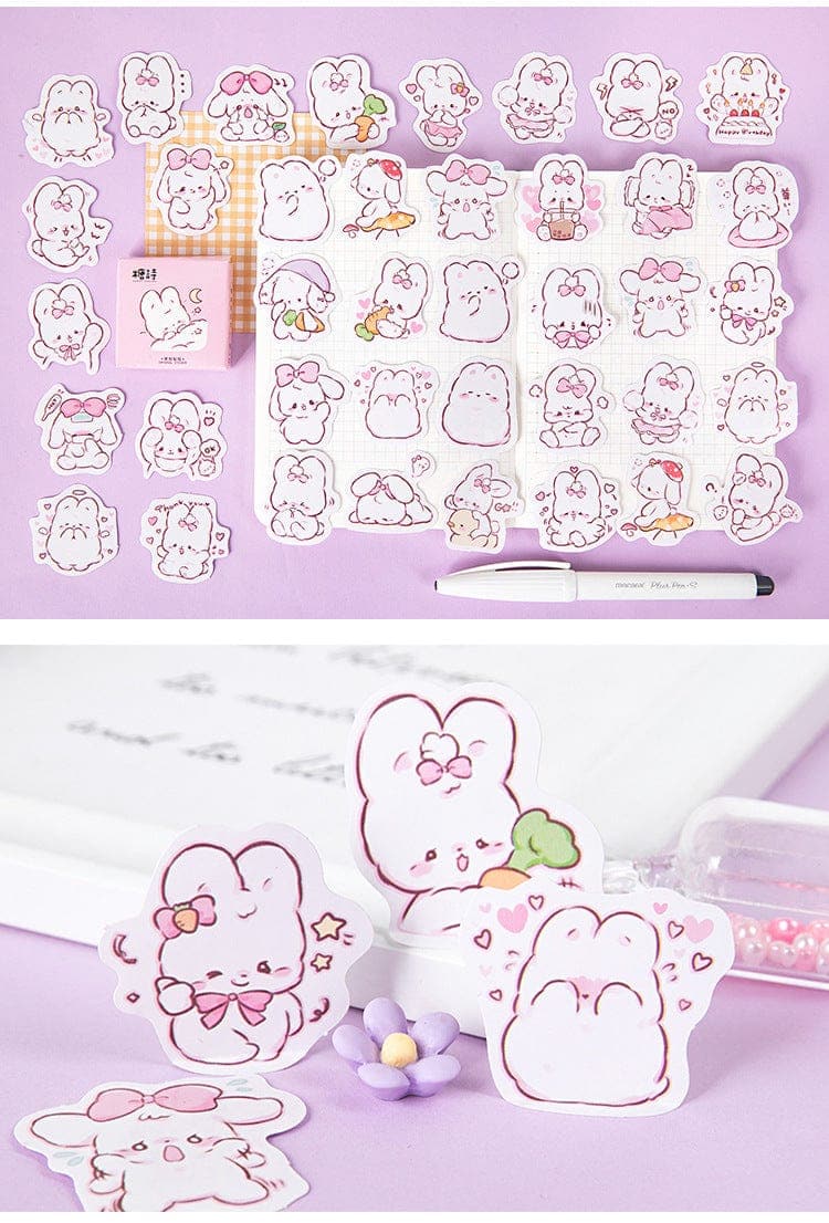 KUMA Stationery & Crafts  Stationery 45 pcs Cute Rabbit Stickers 🐇