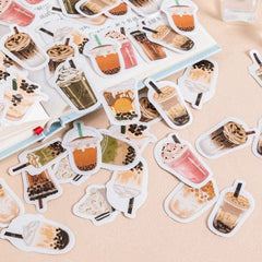 KUMA Stationery & Crafts  Stationery 45pcs Milk Tea Sticker Set