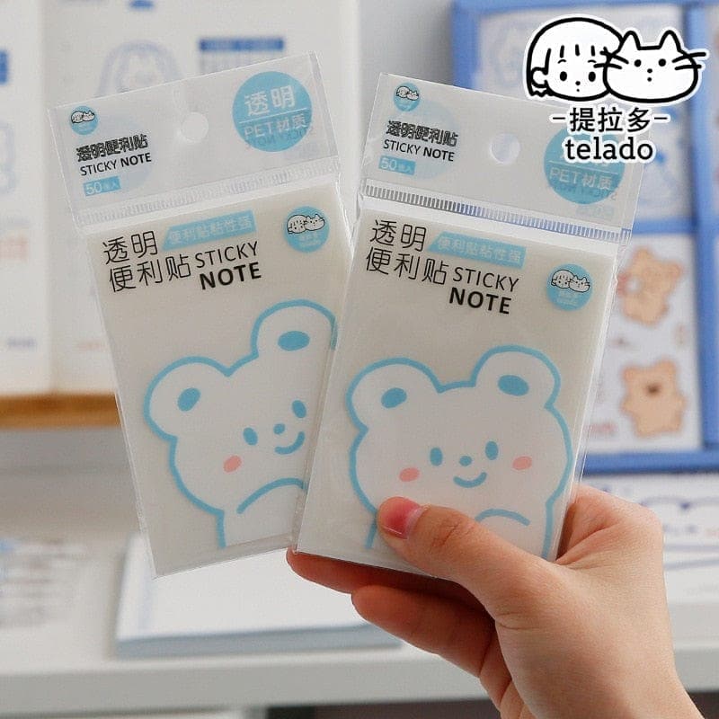 KUMA Stationery & Crafts  Stationery 50 sheets Transparent Memo Pad