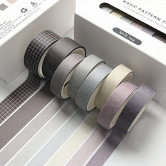 KUMA Stationery & Crafts  Stationery Basic Range Washi Tape (8pieces)