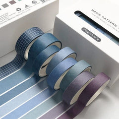 KUMA Stationery & Crafts  Stationery Basic Range Washi Tape (8pieces)